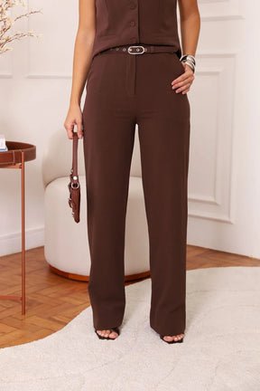 Conjunto Natalia Alfaiataria Com Cinto