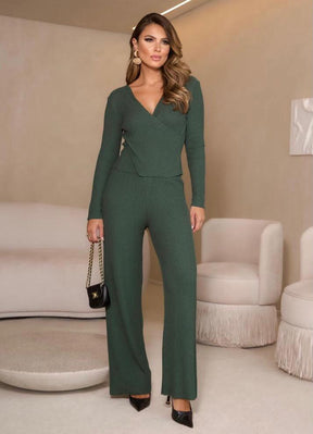 Conjunto Poliana Tricot Canelado