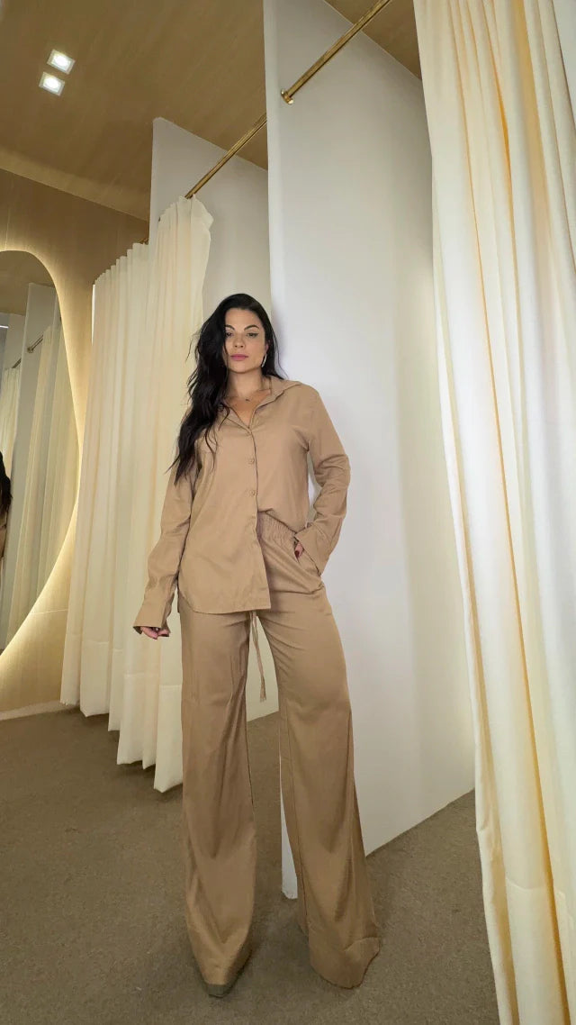 Conjunto Joana Linho Com Algodão